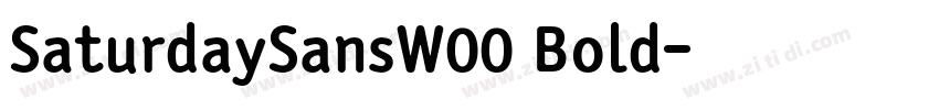 SaturdaySansW00 Bold字体转换